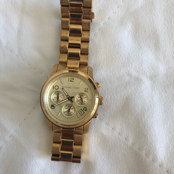 Michael Kors RUNWAY gold watch main image 7